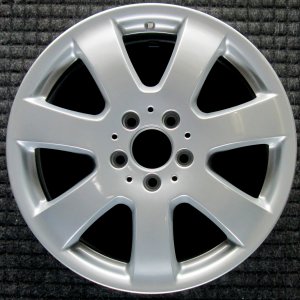 2007 Mercedes-Benz ML320 Silver 17x7.5 7-Spoke Painted Silver Alloy Wheel (Remanufactured OEM)