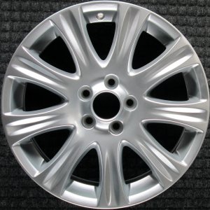2010 Volvo C70 Silver 17x7 9-Spoke Bright Hyper Cassini Alloy Wheel (Remanufactured OEM)