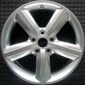 2007-2013 Audi A3 Silver 17x7.5 5-Spoke Medium Hyper Silver Alloy Wheel (Remanufactured OEM)