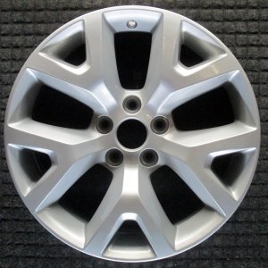 2023 Jeep Wrangler Silver 17x7.5 Y-Spoke Black Painted Alloy Wheel (Remanufactured OEM)