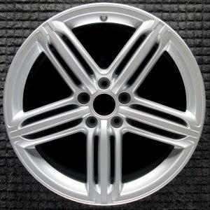 2013-2016 Audi A4 Silver 19x8.5 5 Triple-Spoke Alloy Wheel (Remanufactured OEM)