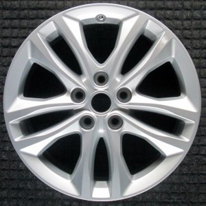 2016-2018 Chevrolet Malibu Silver 17x7.5 10-Spoke Silver Painted Alloy Wheel (Remanufactured OEM)