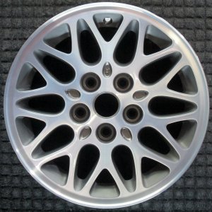 1993 Jeep Grand Wagoneer Gray 10-Spoke Machined Gold Alloy Wheel (Remanufactured OEM)