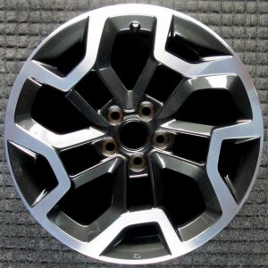 2016-2017 Subaru XV Crosstrek Black Machined Charcoal Alloy Wheel (Remanufactured OEM)