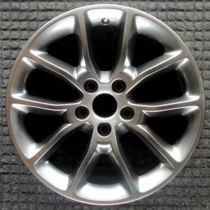 2013-2014 Ford Edge Silver 17x7.5 10-Spoke Silver Painted Alloy Wheel (Remanufactured OEM)