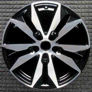 2016-2025 Chevrolet Malibu Silver 18x8.5 10 Double Spoke Machined Black Alloy Wheel (Remanufactured OEM)
