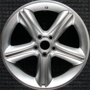 2010-2012 Ford Mustang Silver 17 Inch 5-Spoke Silver Alloy Wheel (Remanufactured OEM)