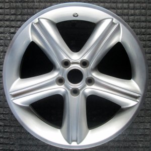 2010-2012 Ford Mustang Silver 17 Inch 5-Spoke Silver Alloy Wheel (Remanufactured OEM)