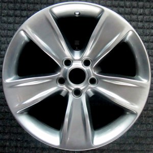 2015-2023 Dodge Charger Silver 18-inch 5-Spoke Smoked Hyper Silver Alloy Wheel (Remanufactured OEM)
