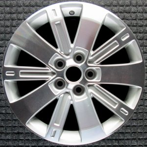 2010-2015 GMC Terrain Silver 18x7 10-Spoke Machined Silver Alloy Wheel (Remanufactured OEM)