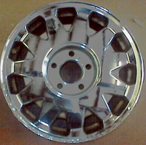 1998-1999 Cadillac DeVille Chrome 16x7 11-Slot Chrome Alloy Wheel (Remanufactured OEM)