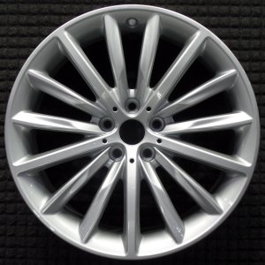 2017-2023 BMW 530i Silver 19x8 15-Spoke Machined Silver Alloy Wheel (Remanufactured OEM)