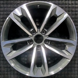 2017-2025 Audi allroad Gray 18x7.5 Machined Charcoal Alloy Wheel (Remanufactured OEM)