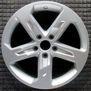 2017-2018 Audi A3 Quattro Silver 17x7.5 5-Spoke Silver Painted Alloy Wheel (Remanufactured OEM)