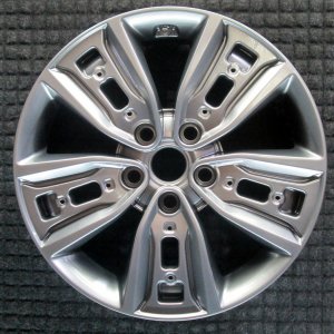 2017-2019 Hyundai Ioniq Silver 17x7 Smoked Hyper Alloy Wheel (Remanufactured OEM)