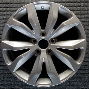 2015-2018 Lexus NX200t Silver 18-Inch 5 Double-Spoke Black Machined Alloy Wheel (Remanufactured OEM)