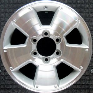 2007-2014 Toyota FJ Cruiser Silver 17x7.5 5-Spoke Machined Silver Alloy Wheel (Remanufactured OEM)