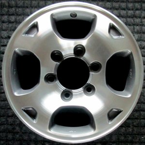 2000-2001 Nissan Xterra Black 15x7 4-Spoke Polished Alloy Wheel (Remanufactured OEM)