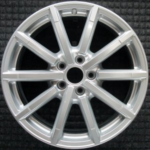 2015-2018 Audi A3 Silver 18x8 10-Spoke Bright Hyper Alloy Wheel (Remanufactured OEM)