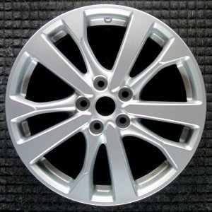 2016-2018 Nissan Altima Silver 18-Inch 10-Spoke Machined Charcoal Alloy Wheel (Remanufactured OEM)