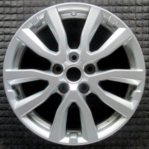 2017-2020 Nissan Rogue Silver 17x7 5 Y-Spoke Alloy Wheel (Remanufactured OEM)