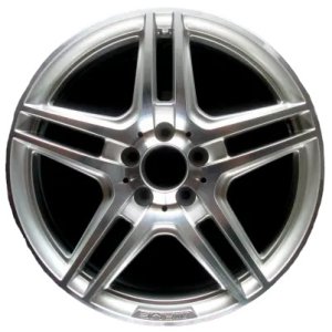 2008-2015 Mercedes-Benz C300 Silver 18x8 10-Spoke Machined Silver Alloy Wheel - Front (Remanufactured OEM)