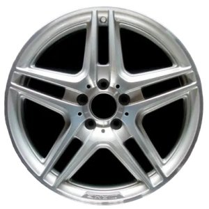 2008-2015 Mercedes-Benz C300 Silver 18x8.5 10-Spoke Machined Silver Alloy Wheel - Rear (Remanufactured OEM)