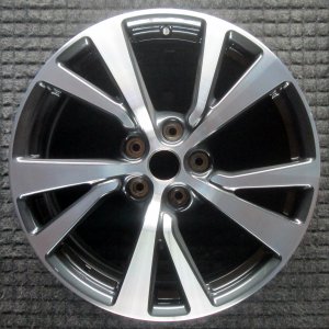 2016-2018 Nissan Maxima Black 18-inch 10-Spoke Machined Charcoal Alloy Wheel (Remanufactured OEM)