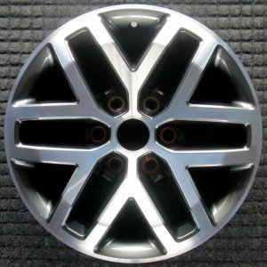 2017-2020 Ford F-150 Black 17x8.5 6-Split-Spoke Machined Charcoal Alloy Wheel (Remanufactured OEM)