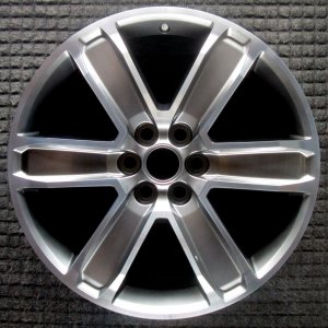 2019-2021 Chevrolet Blazer Black 6-Spoke Smoked Hyper Machined Alloy Wheel (Remanufactured OEM)