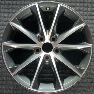 2015-2017 Toyota Camry Black 18x7.5 10-Spoke Machined Charcoal Alloy Wheel (Remanufactured OEM)