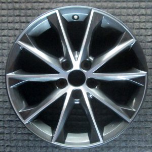 2015-2017 Toyota Camry Black 18x7.5 10-Spoke Machined Charcoal Alloy Wheel (Remanufactured OEM)
