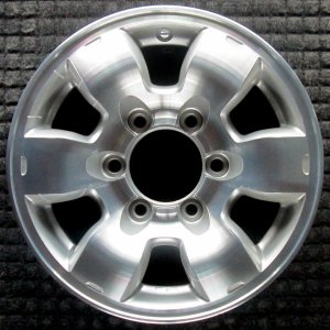 1998-2000 Nissan Frontier Silver 15x7 6-Spoke Alloy Wheel (Remanufactured OEM)