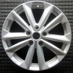 2017-2023 Nissan Qashqai Silver 17x7 10-Spoke Silver Painted Alloy Wheel (Remanufactured OEM)