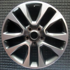 2018-2020 Jeep Grand Cherokee Black 20x8 5 V-Spoke Painted Matte Charcoal Alloy Wheel (Remanufactured OEM)