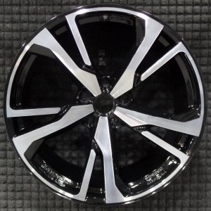 2018-2020 Nissan 370Z Black 19x10 5-Spoke Machined Black Forged Alloy Rear Wheel (Remanufactured OEM)