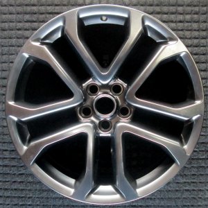 2018-2023 Ford Mustang Silver 5 Split-Spoke Smoked Hyper Silver Alloy Wheel (Remanufactured OEM)