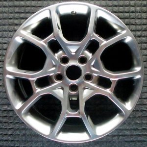 2015-2018 Dodge Charger Silver 19x7.5 10-Spoke Polished Charcoal Alloy Wheel (Remanufactured OEM)