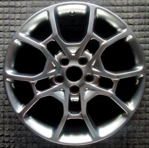 2015-2018 Dodge Charger Black 19x7.5 10-Spoke Polished Charcoal Alloy Wheel (Remanufactured OEM)