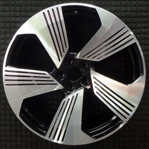 2020-2023 Audi e-tron Sportback Black 21x9.5 5-Spoke Machined Black Alloy Wheel (Remanufactured OEM)