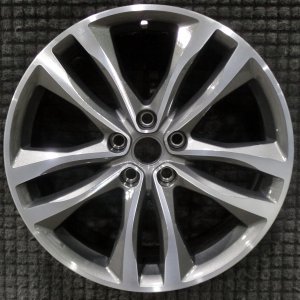 2018-2025 Chevrolet Malibu Gray 19x8.5 Black Painted Alloy Wheel with Red Accents (Remanufactured OEM)