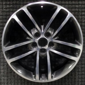 2018-2019 Dodge Charger Silver 10-Spoke Machined Polished Charcoal Alloy Wheel (Remanufactured OEM)