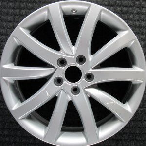 2009-2016 Audi A4 Quattro Silver 18x8 10-Spoke Alloy Wheel (Remanufactured OEM)