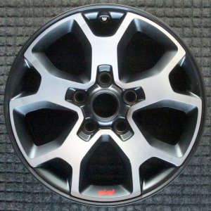 2018-2021 Jeep Wrangler Silver 17x7.5 5 Y-Spoke Polished Aluminum Wheel (Remanufactured OEM)