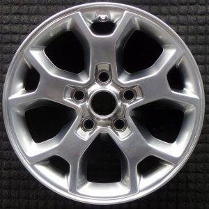 2018-2021 Jeep Wrangler Gray 17x7.5 5 Y-Spoke Polished Aluminum Wheel (Remanufactured OEM)