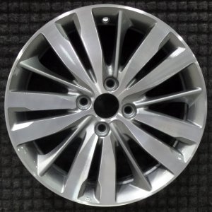2015-2020 Honda Fit Black 15-Spoke Machined Charcoal Alloy Wheel (Remanufactured OEM)