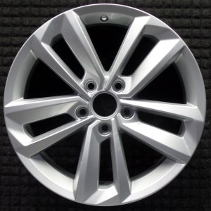 2020-2021 Volkswagen Passat Silver 17x7 10-Spoke Alloy Wheel (Remanufactured OEM)