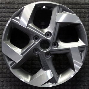 2020-2025 Hyundai Venue Black 17x6.5 Machined Charcoal Alloy Wheel (Remanufactured OEM)
