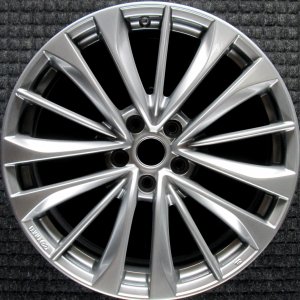 2011-2013 INFINITI G37 Silver 19x9 15-Spoke Smoked Hyper Rear Alloy Wheel (Remanufactured OEM)