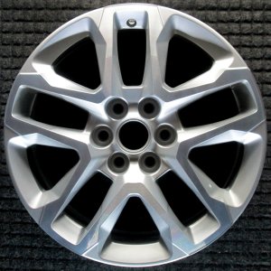 2018-2024 Chevrolet Traverse Silver 18-inch 10-Spoke Silver Painted Alloy Wheel (Remanufactured OEM)